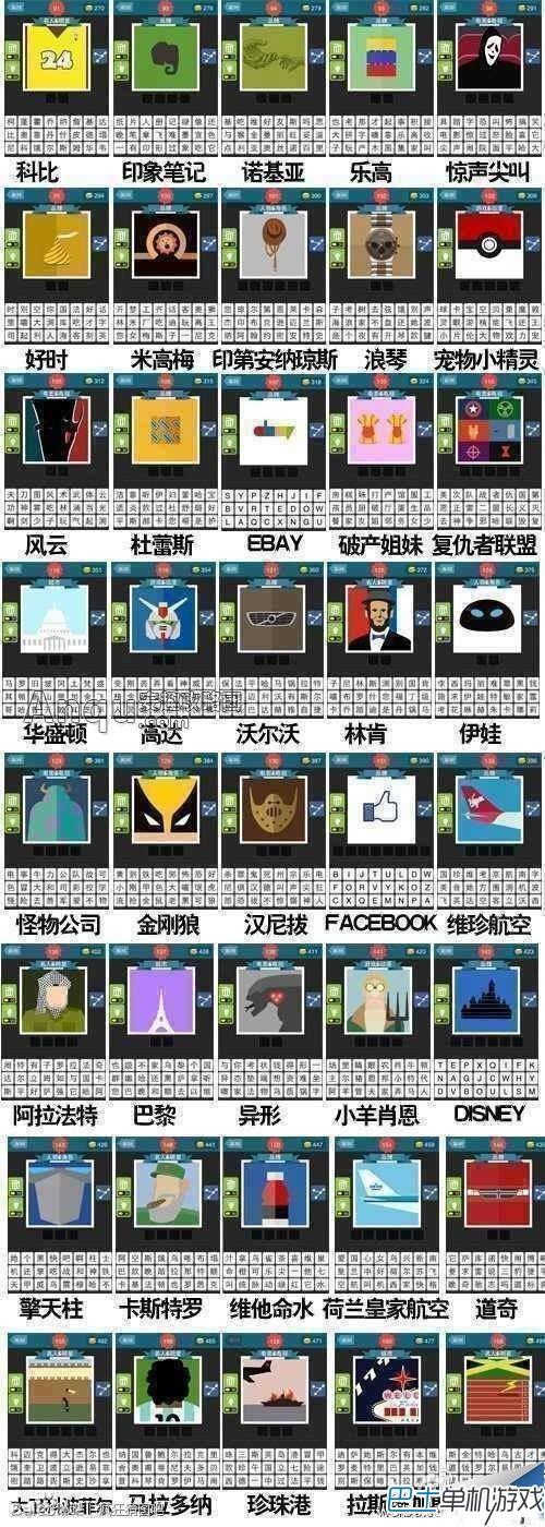 疯狂猜图答案攻略 所有答案最新图文全攻略
