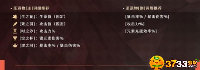 原神八重神子圣遗物属性选择攻略
