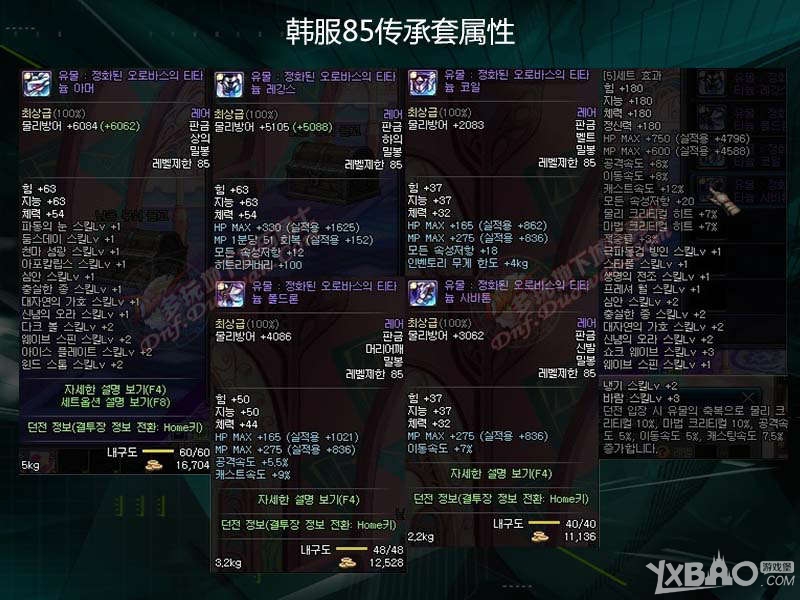 《DNF》85cc套属性介绍