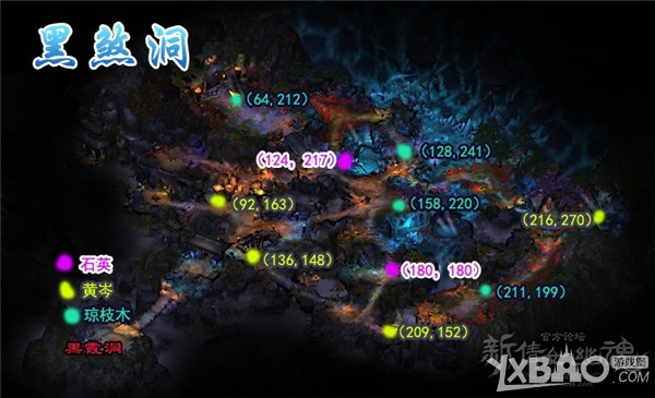 《新倩女幽魂》新地图之野外采集点汇总