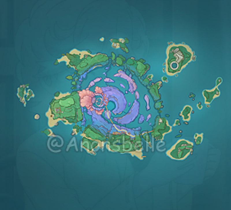 原神2.1海祇岛地图大全