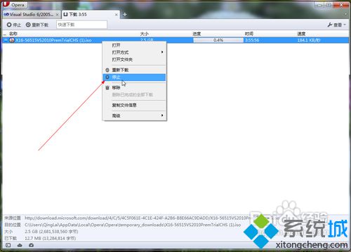 win10系统下Opera浏览器使用迅雷下载的步骤3