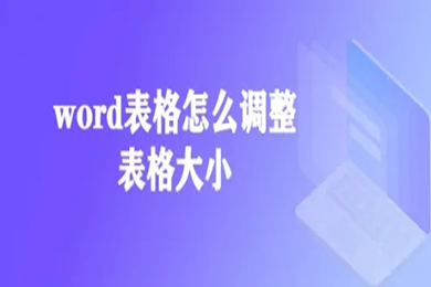 word表格怎么调整表格大小(word调整表格大小的方法介绍)