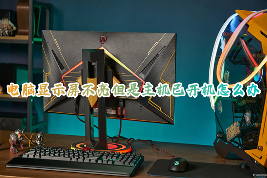 电脑显示屏不亮但是主机已开机怎么办(电脑主机开了屏幕无信号怎么解决)