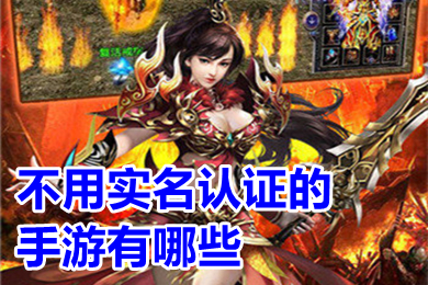 不用实名认证的手游有哪些(不用验证身份又好玩的游戏推荐)