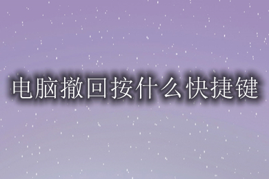 电脑撤回按什么快捷键(电脑哪个键是返回上一步)