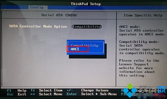 联想Thinkpad BIOS开启AHCI图2