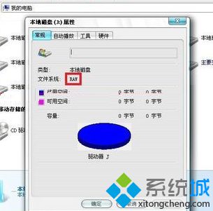 电脑本地磁盘文件系统变成RAW格式并无法打开怎么解决