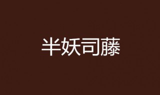 半妖司藤结局是什么(半妖司藤小说简介)