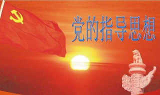 党的指导思想是什么(党的指导思想具体是什么)