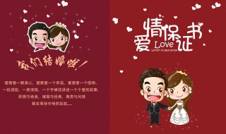 爱情保证书范文(爱情保证书怎么写)