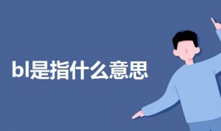 bl是指什么意思(科普bl的意思)