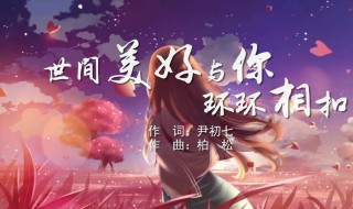 世间美好与你环环相扣的歌词是什么(世间美好与你环环相扣)