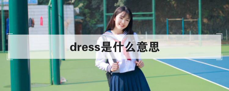 dress是什么意思