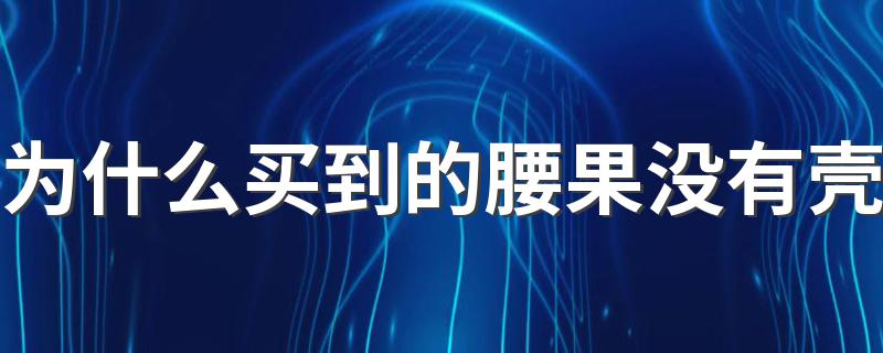 腰果没有壳的原因_为什么买到的腰果没有壳
