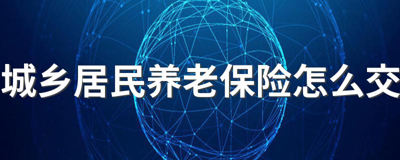 城乡居民养老保险如何缴费_城乡居民养老保险怎么交