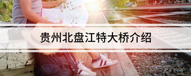 贵州北盘江特大桥介绍