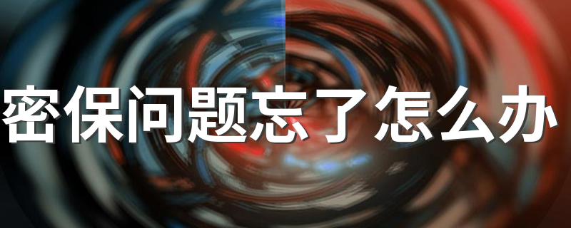 操作步骤4步_密保问题忘了怎么办