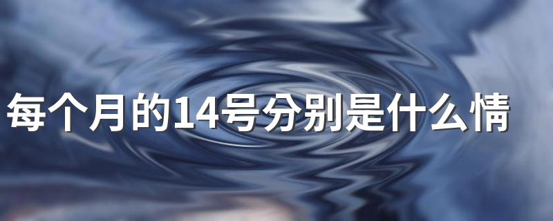 是什么节日讲解_每个月的14号分别是什么情人节