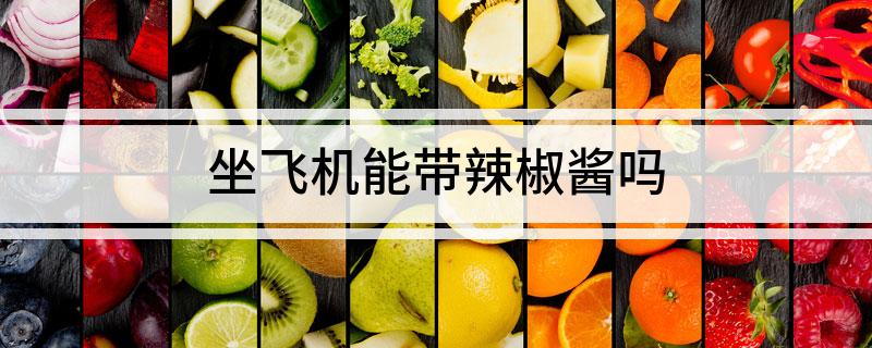 坐飞机能带辣椒酱吗