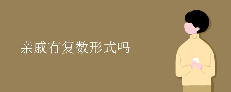 亲戚有复数形式吗