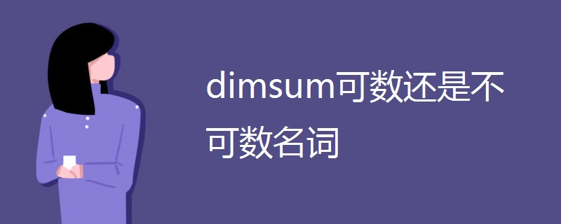 dimsum可数还是不可数名词