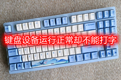 键盘设备运行正常却不能打字(键盘正常但是不能输入的解决办法)