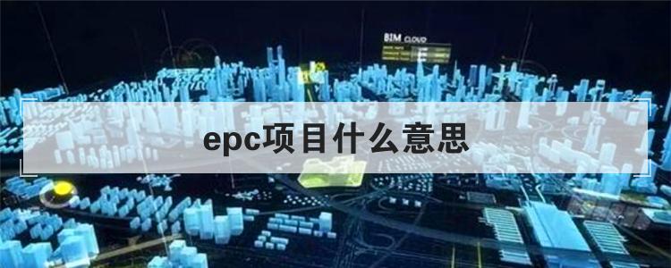 epc项目什么意思