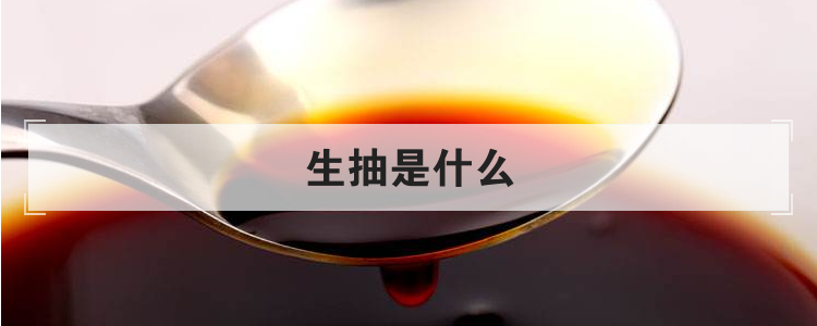 生抽是什么