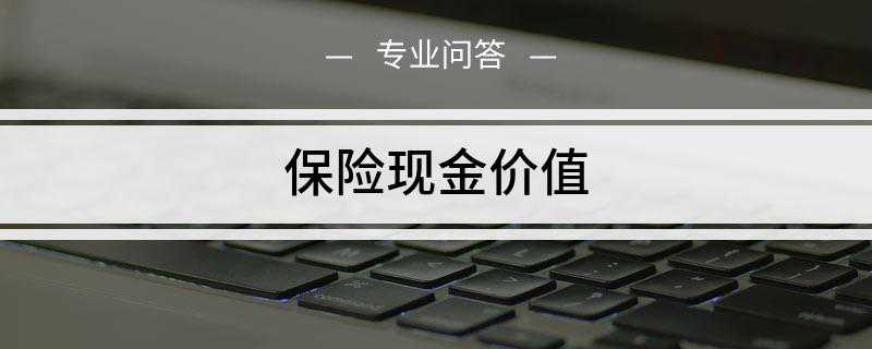 保险现金价值
