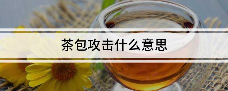 茶包攻击什么意思