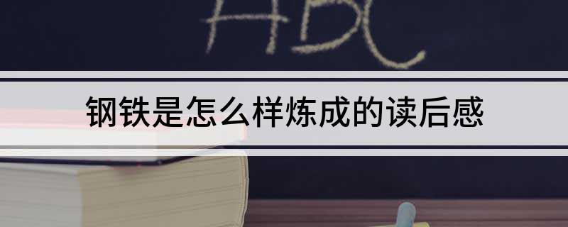 钢铁是怎么样炼成的读后感