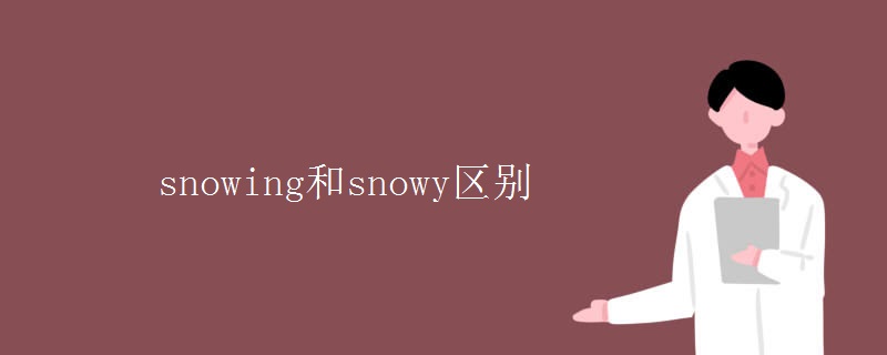 snowing和snowy区别