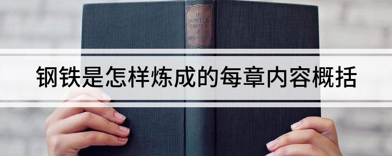 钢铁是怎样炼成的每章内容概括
