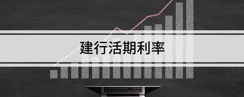 建行活期利率