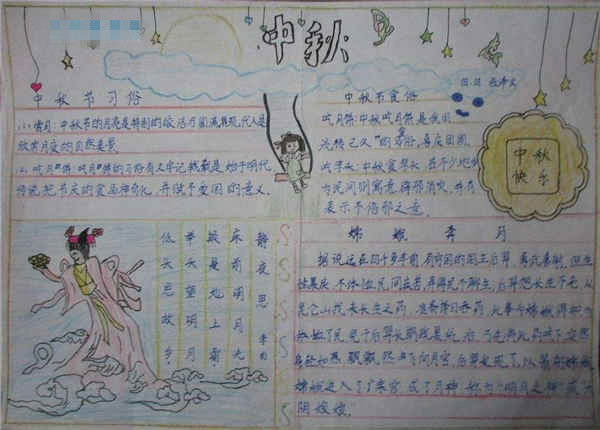 中秋节手抄报图片