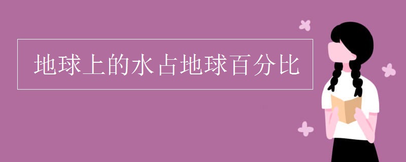 地球上的水占地球百分比