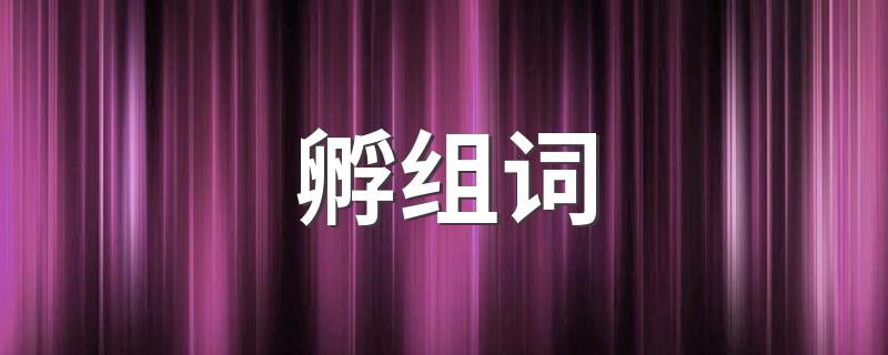 孵如何组词_孵组词