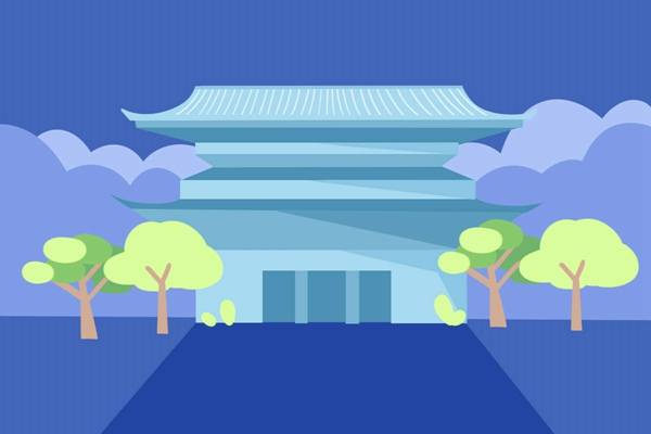 哈尔滨学院校门