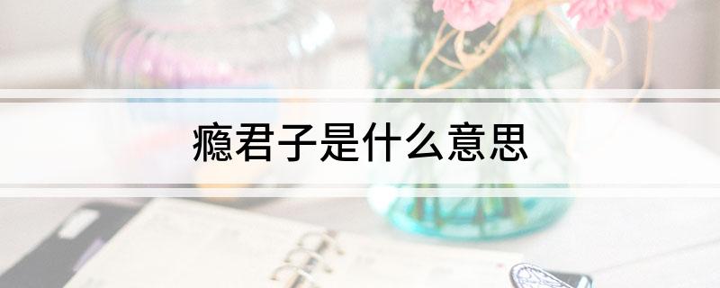 瘾君子是什么意思