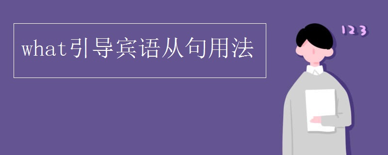 what引导宾语从句用法