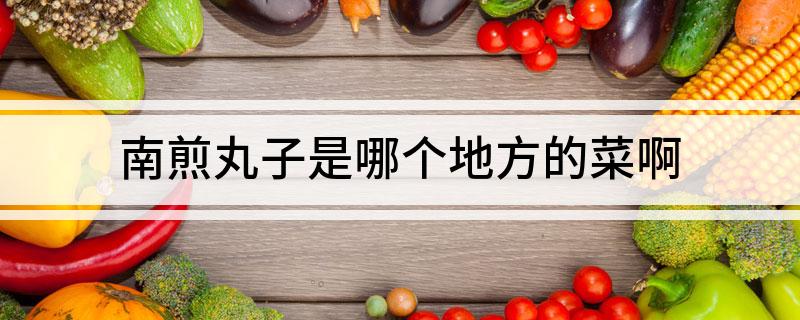 南煎丸子是哪个地方的菜啊