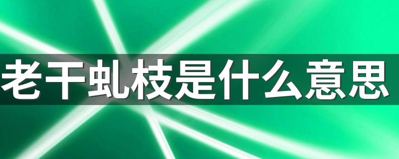 怎么理解老干虬枝的意思_老干虬枝是什么意思