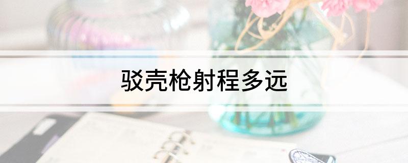 驳壳枪射程多远