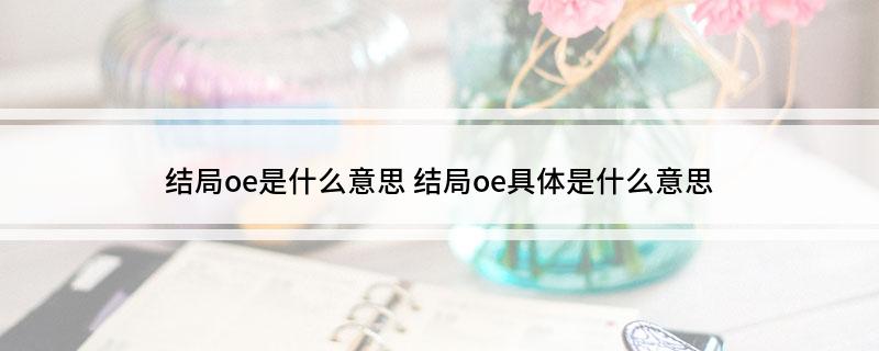 结局oe是什么意思(结局oe具体是什么意思)