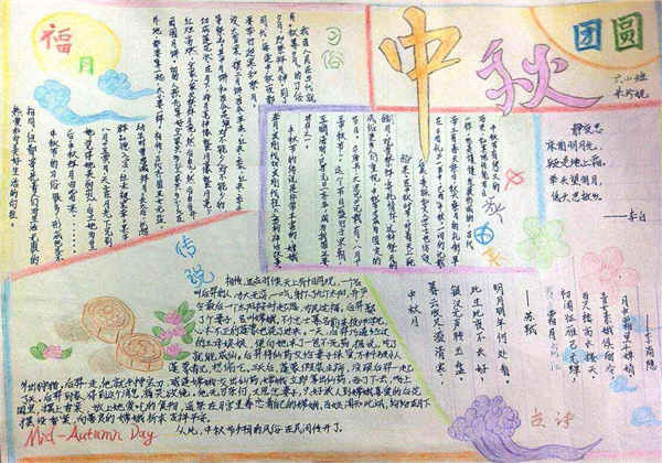 中秋节手抄报图片