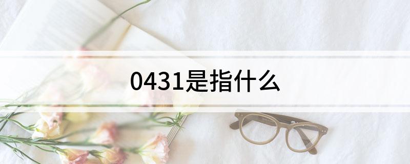 0431是指什么