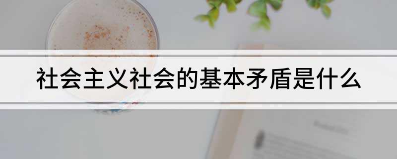 社会主义社会的基本矛盾是什么
