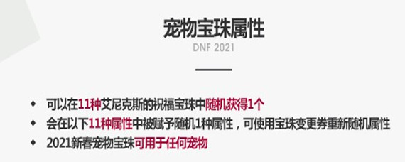 dnf2021宠物附魔宝珠叫什么名字