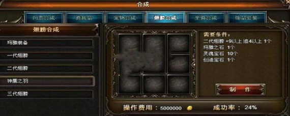 奇迹神鹰之羽合成材料是什么(神鹰之羽合成材料分享)